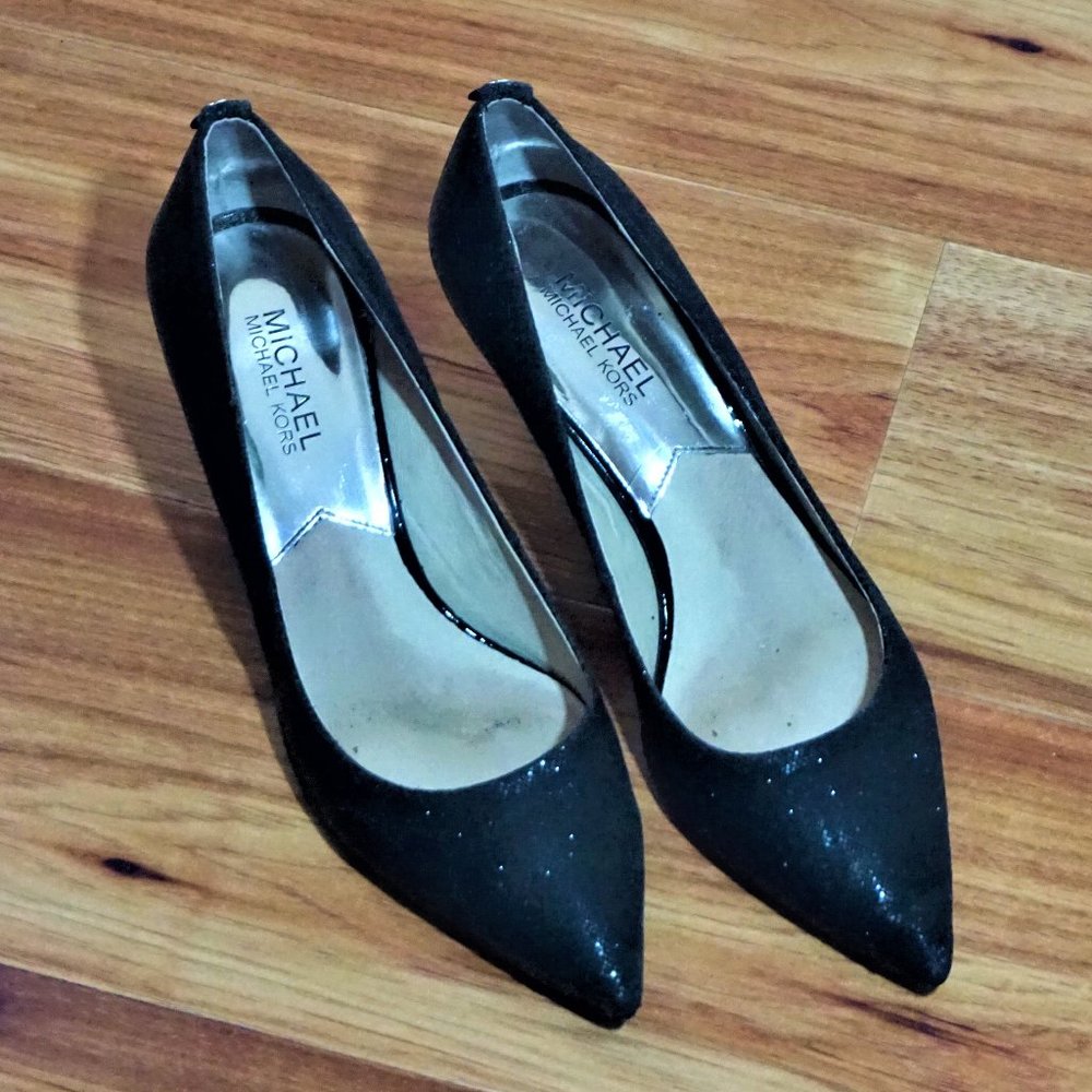 Michael Kors Flex Kitten Pumps Black Shoes